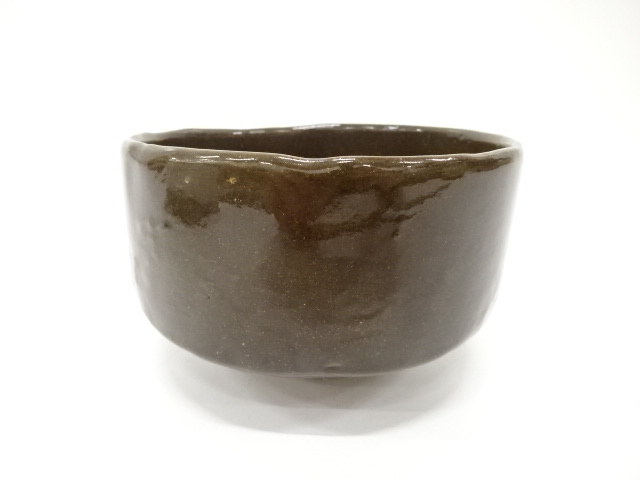 JAPANESE TEA CEREMONY / TEA BOWL CHAWAN / SHIBUKUSA GLAZE / ARTISAN WORK